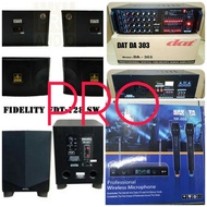 paket karaoke murah amplifier subwoofer speaker mic wireless