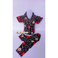 HELLO KITTY HITAM Children's Pajamas