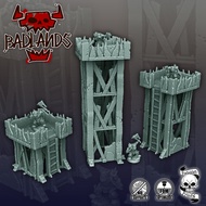 Badland Watch Tower Terrain 9 Pieces