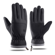 SL Motorcycle Warm Cycling Gloves Waterproof Windproof Touch-screen Non-slip Electric Bike Riding Gloves