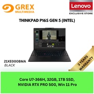 Lenovo 21XE000BMA ThinkPad P16s Gen 5 (Intel) Laptop (CU7-355H, 32GB, 1TB , RTX PRO 500, 16" WUXGA I