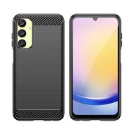 Soft Matte Case For Samsung Galaxy A25 5G Shockproof Carbon Fiber Cover for samsung a25 5g Brushed P