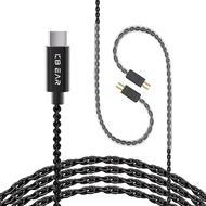 KZ ZST Replacement Cable, USB C iem Cable, Upgraded 2 pin iem Cable, in ear Monitor Earphones Cable,