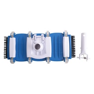 Pool Cleaning Accessories- Vacuum Head Featuring Side Brush Wheels Swivel Handle and Hose Connection