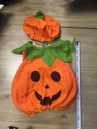 萬聖節嬰兒變裝服裝 南瓜蝙蝠俠連體衣