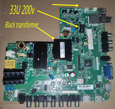 FREESHIPPING ! TP.VST59.P83 Three in one universal TV motherboard with 3 HD ports for remote control