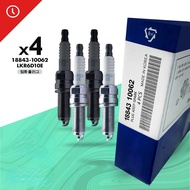 4pcs Original Spark Plug for Hyundai Eon I10 Elantra Accent Kona Reina 2014-2019 18843-10062