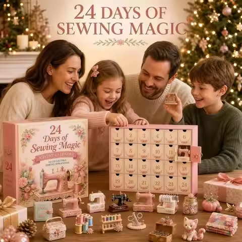 Festival Sewing Theme Christmas Advent Calendar Decorations Ornaments 24 Days Advent Calendar Handma
