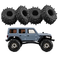 4PCS 1.0'' 63mm Rubber Tire Tyre for 1/18 Traxxas TRX4M 1/24 Axial SCX24 AX24 FCX24 FMS RC Crawler C