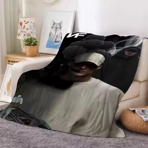 American rapper NF fear Blanket For Sofa Office Bed Plane Travel Sleep Read Relax Camping Soft And W