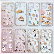 Cartoon Dessert Transparent Space Shell Suitable iPhone Phone Case Applies iPhone 16 Pro Max/15/14 P