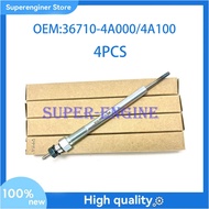 4PCS 36710-4A000 36710-4A100 Diesel Heater Glow Plugs For Hyundai KIA Sorento 2.5L 2003-2009 367104A