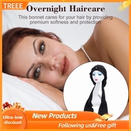treee Bonnet for Women Breathable Sleeping Elastic Sleep Cap Long Hair Braids