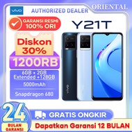 Vivo Y21T RAM 6GB + 2GB Extended ROM 128GB 5000mAh Baterai 6.51 inch 100% Original Garansi Resmi hp vivo terbaru 2022 murah 1jt ram 8 hp vivo terbaru 2022 hp ram 6gb rom 128gb promo Vivo y21t terbaru 2022 Vivo y21t ram 6 128gb vivo y21 t vivo y21t ram 8