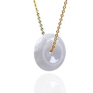 【願‧平安】紫羅蘭翡翠平安扣項鍊 | 天然緬甸玉翡翠A貨 | 送禮