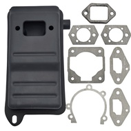 Exhaust Muffler For BR400 BR420 BR380 SR420 SR400 Full Gasket Set 4203 140 0602 Blower