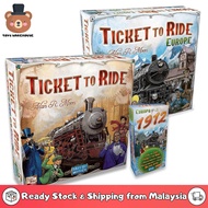️ Viral Board Games Ticket To Ride US And Europe Edition Card Game Board Games