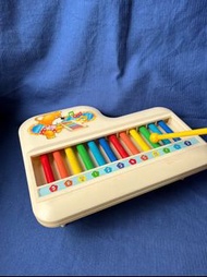 【杜老師的二手商店】（台灣現貨）復古早期 XYLOPHONE 敲擊音樂玩具 鐵琴 T025 幼童兒童玩具