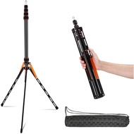 Soonpho Portable Photography Light Stand Adjustable 7ft Aluminum Light Tripod Stand with 180° Revers