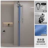 浴室折疊浴簾衛浴隱形免打孔乾濕分離隔間簾淋浴掛簾房間宿舍隔簾
