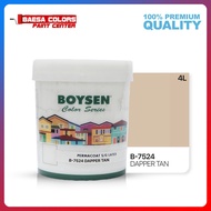 ▥❍△BOYSEN PERMACOAT LATEX PAINT COLOR SERIES DAPPER TAN B-7524-4L