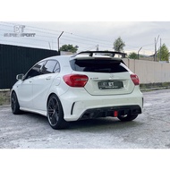 Mercedes W176 Spoiler Rear Diffuser With LED Carbon Bodykit Bumper