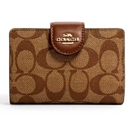 กระเป๋าสตางค์ COACH C0082 MEDIUM CORNER ZIP WALLET IN S