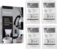 Urnex Dezcal Coffee and Espresso Descaler and Cleaner - 4 Uses - Activated Scale Remover Use with Ho