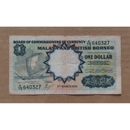 1 Dollar Malaya And British Borneo (Sail Boat)