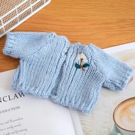 25/30cm Doll Sweater Letter Pattern Cardigan For Yellow Duck Plush Doll Clothes Cotton Doll Clothes 