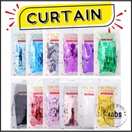 Metallic Foil Tinsel 1x2m Fringe Curtain Door Rain Wedding Party