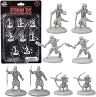 8 Unpainted Fantasy Kobold Mini Figures- All Unique Designs- 1" Hex-Sized Compatible with DND Dungeo