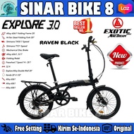 Sepeda Lipat EXOTIC EXPLORE 3.0 Ukuran 16 Inch 7 Speed Boncengan Frame Alloy Dewasa Anak