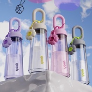 GANTUNGAN Oval Flower Drinking Bottle 500ml R*plika Oball Bottle/ Cute Unique Flower Hanging Drinkin