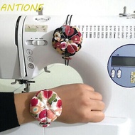 ANTIONE Pin Cushion For Cross Stitch Lovely Wrist Strap Needlework Cotton Fabric  Holder