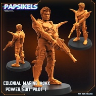 Colonial Marine Ajax Power Suit Pilot [1]-Vs Humans-Humanoid Human/32mm scale 3D printed miniature P