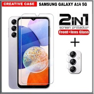 2 INC PACKAGE 1 Tempered Glass SAMSUNG GALAXY A14 5G Protection - SAMSUNG A14 5G, CLEAR