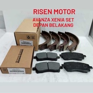 Brake PAD BRAKE SHOE AVANZA XENIA BRAKE PAD SET Front Rear AVANZA XENIA