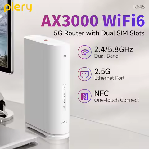 PLERY AX3000 5G Wi-Fi6 SIM Card Router Enterprise Class High Speed Dual-Band Wi-Fi Router Business R