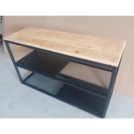 Loft vintage wrought iron industrial Tv Cabinet