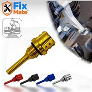 Universal Motorcycle Oil Dipstick CNC Aluminum Alloy Style Hexagon Plum Blossom Oil Dipstick