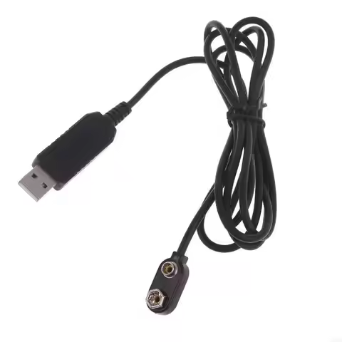 Universal USB Mains Convert 6F22 9V Battery Eliminators Replace 9V Battery USB Power Supply Cable Ba