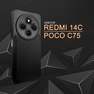 EllaStuff Case XIAOMI REDMI 14C / poco C75 Softcase PREMIUM LEATHER Casing XIAOMI REDMI 14C / poco C