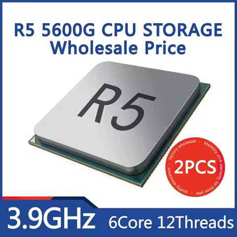 AMD CPU 2PCS R5 5600G 3.9GHZ 6core 12 threads AMD CPU R5 5600G CPU AMD Wholesale