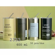 (AJ) STAINLESS TUMBLER 600 ML COLD-RESISTANT TUMBLER/ HEAT-RESISTANT TUMBLER/
