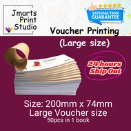 [24hours Ship Out] Voucher Printing / Coupon Printing / Large size