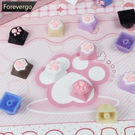 FOREVERGO 1/4Pcs Cute Cat Keycaps Mechanical Keyboard Replacement Key Caps WASD Directional Keys Cro