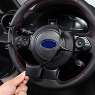 for Toyota 86 For Subaru BRZ 2017-22 ABS Red/carbon fiber/Matt Black Car Steering Wheel Panel Cover Trim Sticker Car Accessories