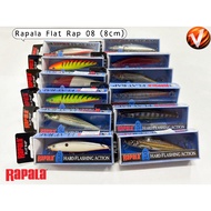 Rapala Flat Rap 8cm FLR08 Gewang Slow-Rising Hard Flashing Action