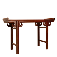 Henggong A Long Narrow Table Altar Solid Wood Console Tables Altar Sinology Table Altar Chinese Style Living Room Furniture Old Elm Wood Strip Several Simple Antique Buddha Niche Incense Burner Table